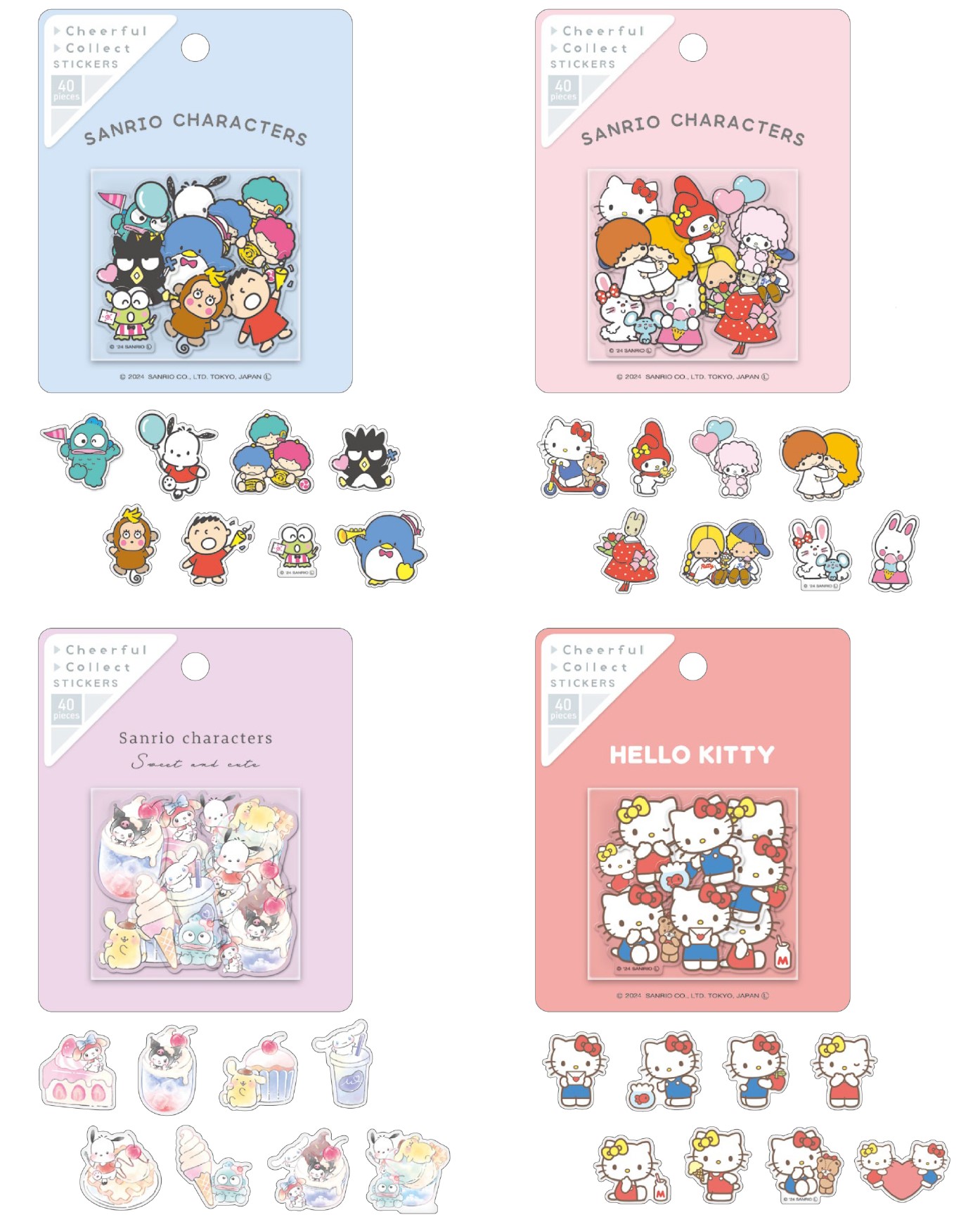 楽天市場】サンリオキャラクターズフレークシール チアフルコレクト