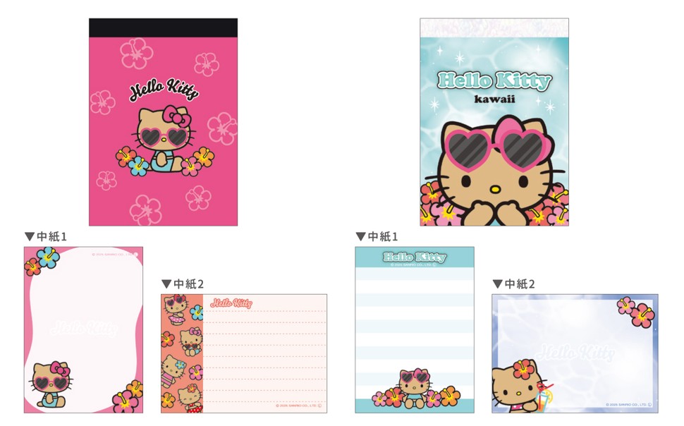 平成レトロ ギャル 日焼け ガングロ キティ Hello kitty メモ帳 T