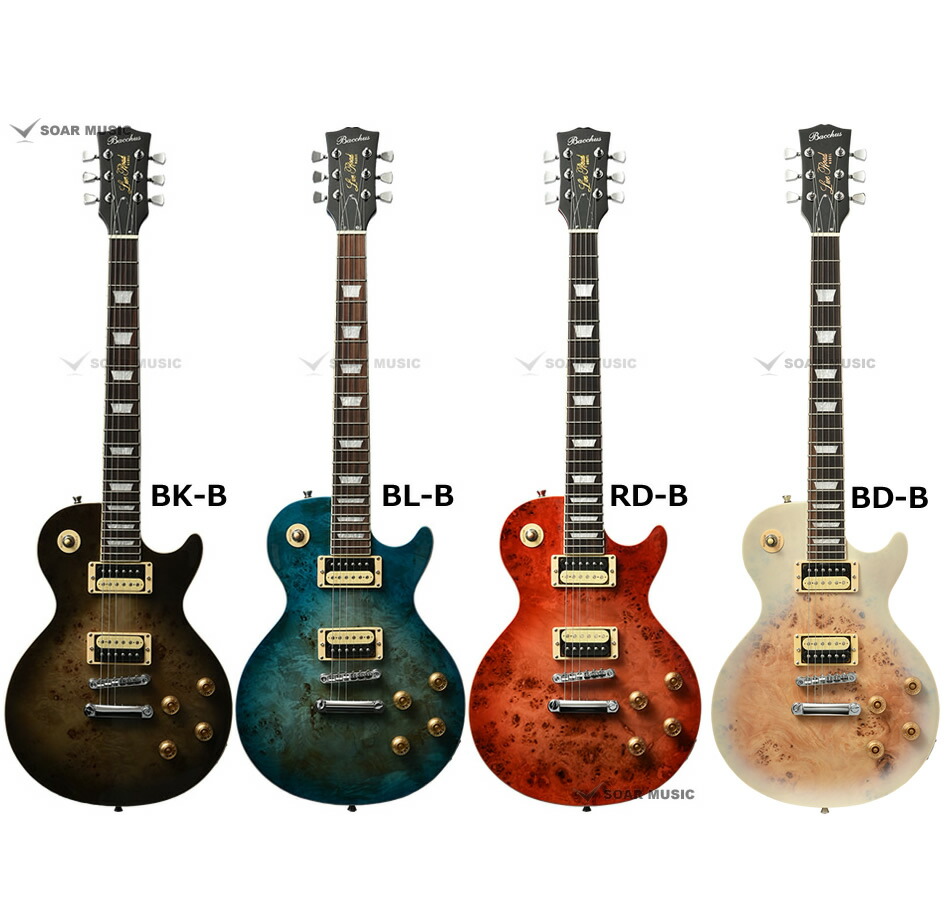 楽天市場】Bacchus バッカス BLP-BP/R レスポール タイプ エレキギター
