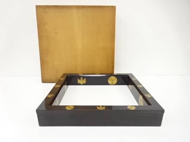 楽天市場】【茶器/茶道具 炉縁】 掻合塗り 黒 天然漆塗り （柿合わせ