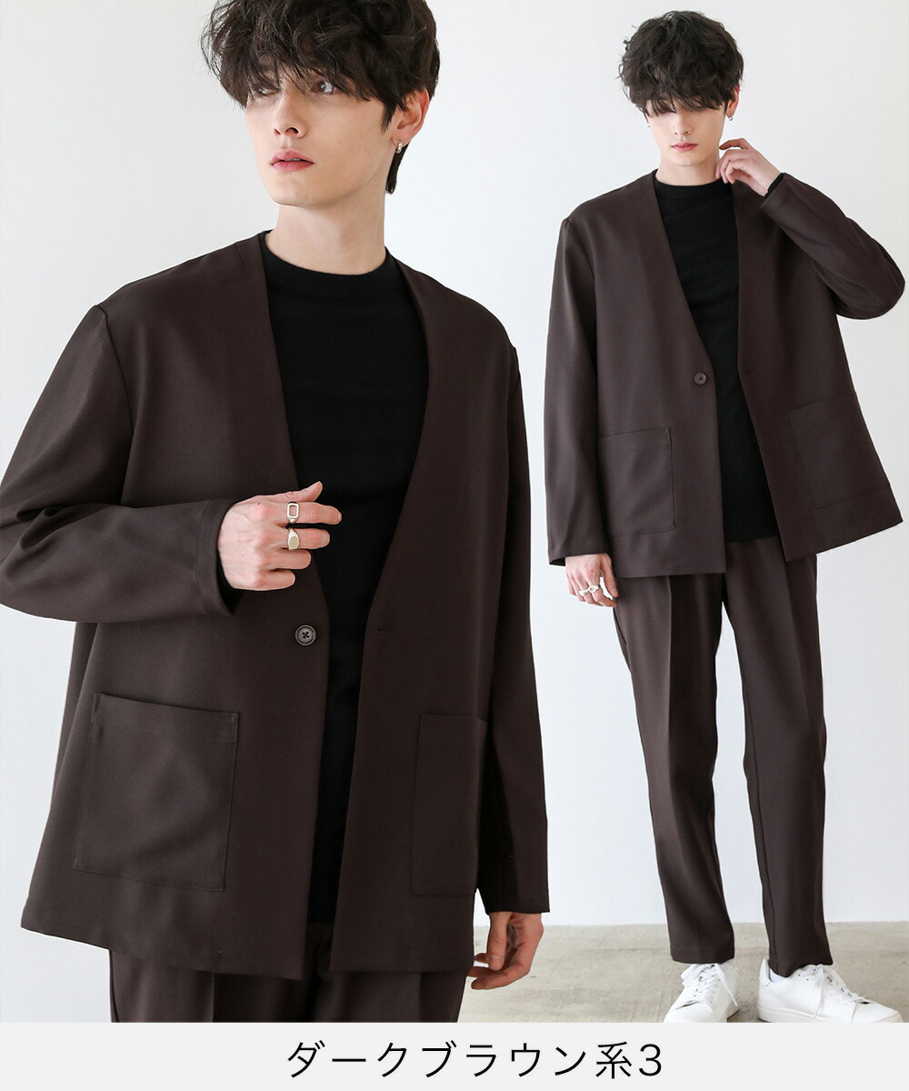楽天市場】【3点セット】 セットアップ テーラードジャケット メンズ
