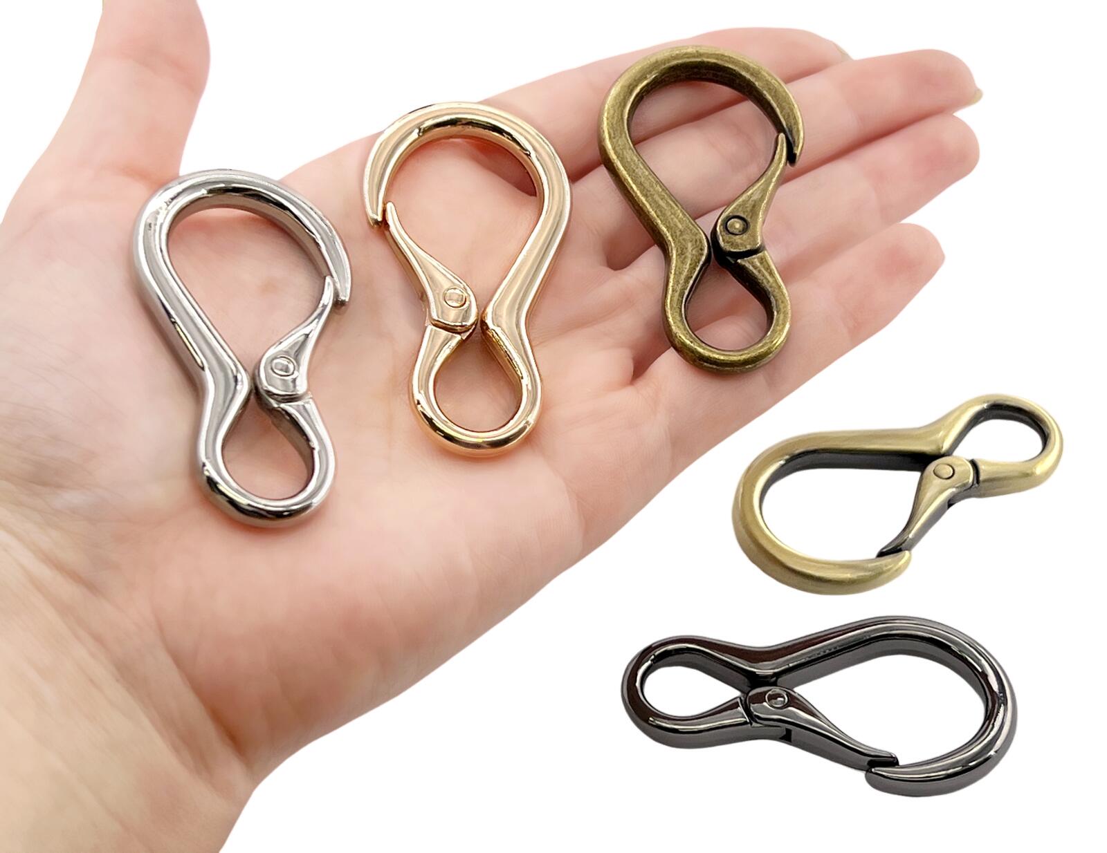 楽天市場】[キ8] カラビナ 8の字型 2個入／卸 20個入 キーリング 中