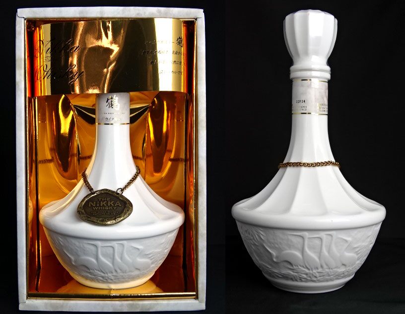 楽天市場】【東京都在住限定】終売品 ニッカウイスキー 鶴 陶器ボトル