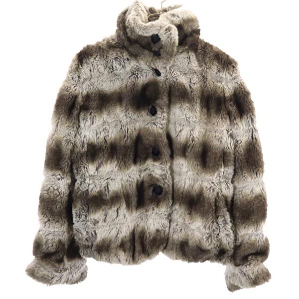 未使用]エンポリオアルマーニ 総裏ファー ブルゾン 46[正規品] EMPORIO