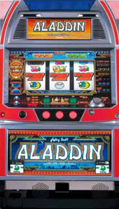 アラジンA 実機 コイン不要機 設定、ドアキー、コイン250枚付き 楽天