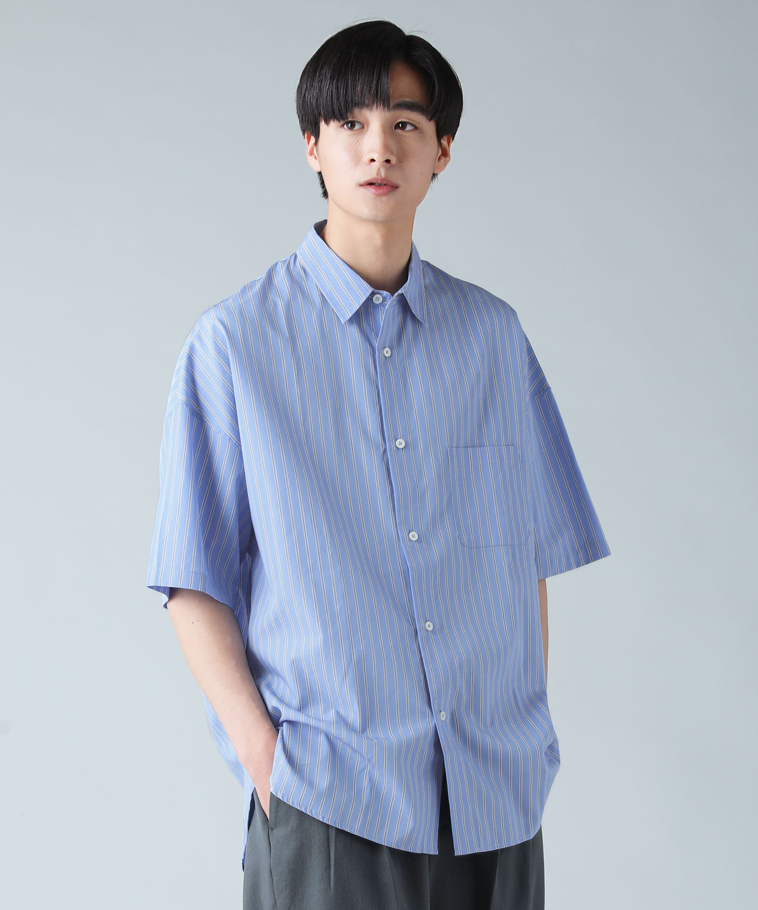 楽天市場】シャツ メンズ 夏 夏服 半袖 5分袖 半袖シャツ100