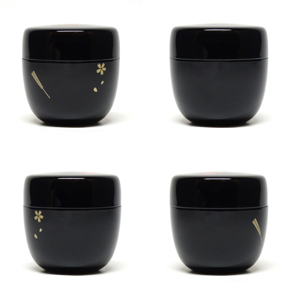 茶道具 華道『本塗扇面盆(朱色+黒)宗春造③』紙箱入（幅55，5㎝）敷板