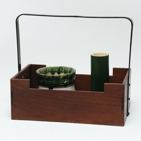 楽天市場】【茶道具 / 莨盆 (たばこ盆) 】 桑色手付莨盆 田楽 (でん