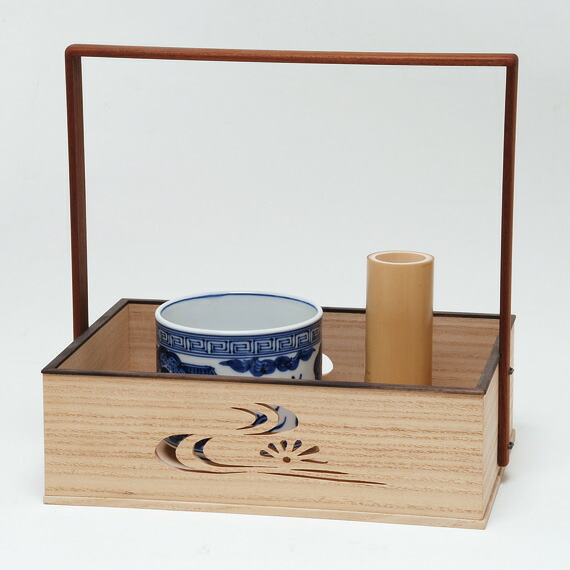 楽天市場】【茶道具 / 莨盆 (たばこ盆) 】 鵬雲斎好写 菊水透 (き