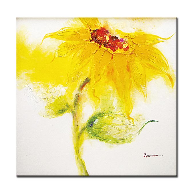 楽天市場】【マラソン限定クーポン】 ひまわり 向日葵 の絵 絵画 70cm