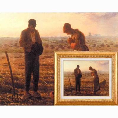 値下げ！クラシック風景画 金色フレーム 晩鐘 ミレー 値下げ