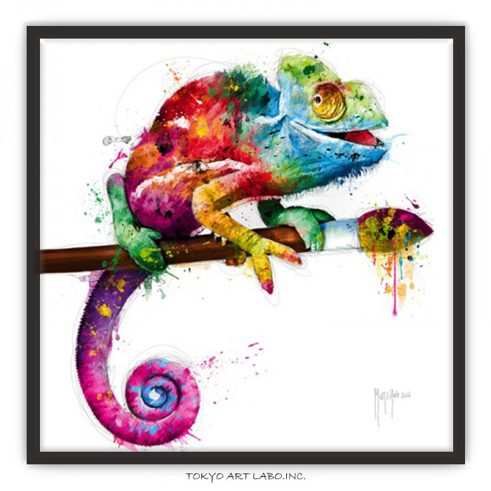 楽天市場】ビビッドカラーのインテリアアート カメレオン PopEvolution