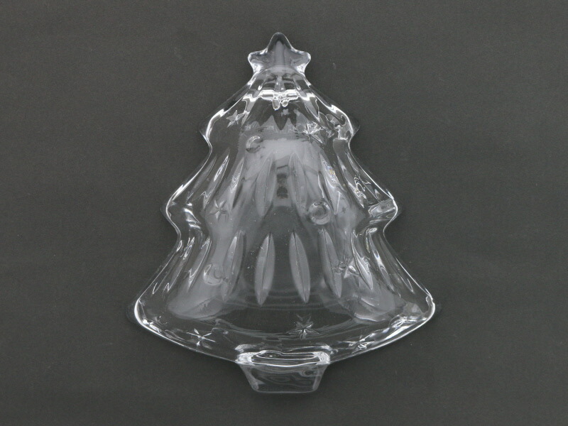 楽天市場】在庫限り クリスマスツリー型 プレート 15cm ガラス製お皿