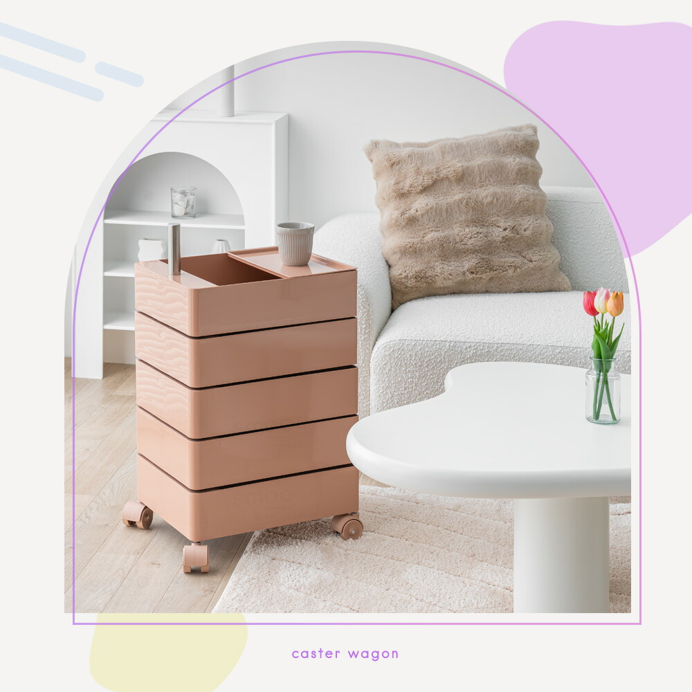 楽天市場】ワゴン キャスター付き ファイルワゴン おしゃれ 回転 回転