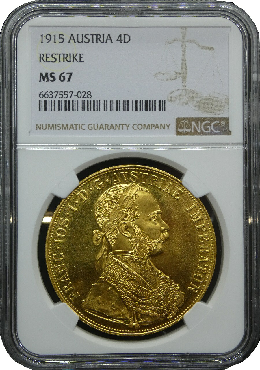 海外古銭オーストリアコイン双頭の鷲4ダカット金貨フランツヨーゼフ1世