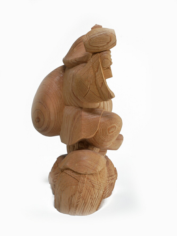 楽天市場】【総高31cm】大黒天 木彫り 置物 一刀彫 / 素材：けやき