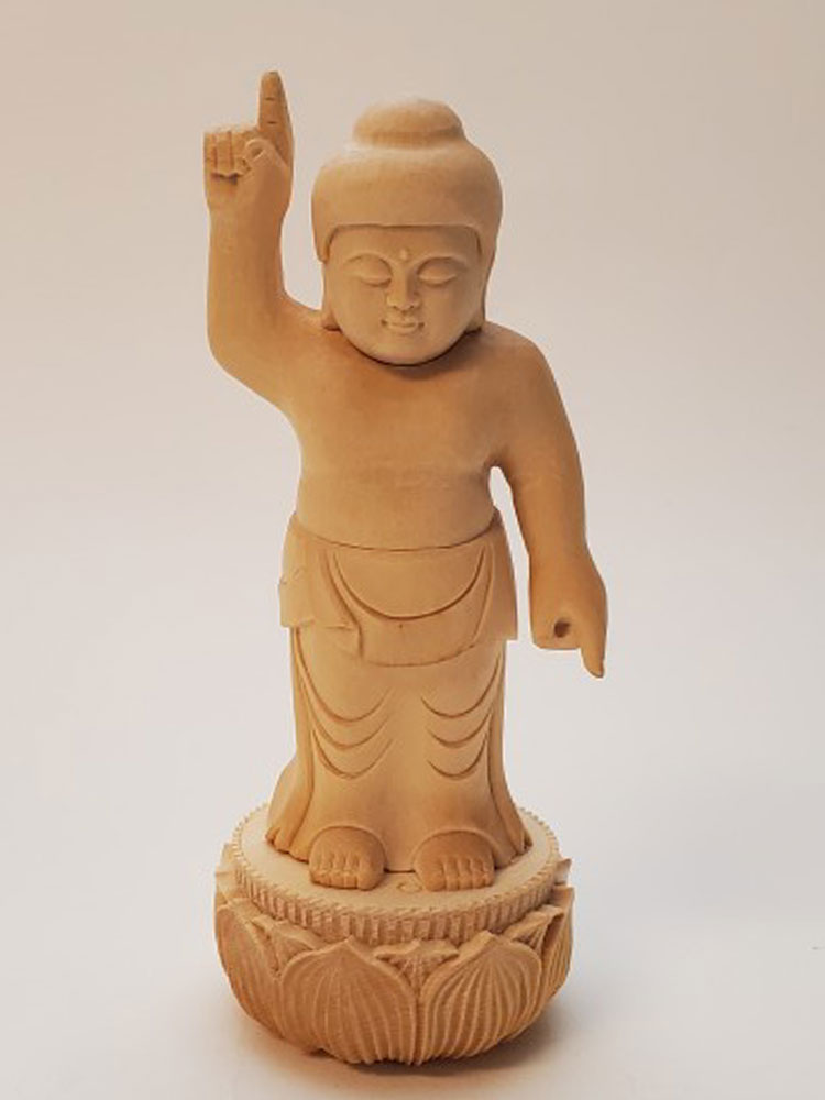 楽天市場】釈迦如来 仏像 木彫り 仕様：無垢 / 素材：桧（置物