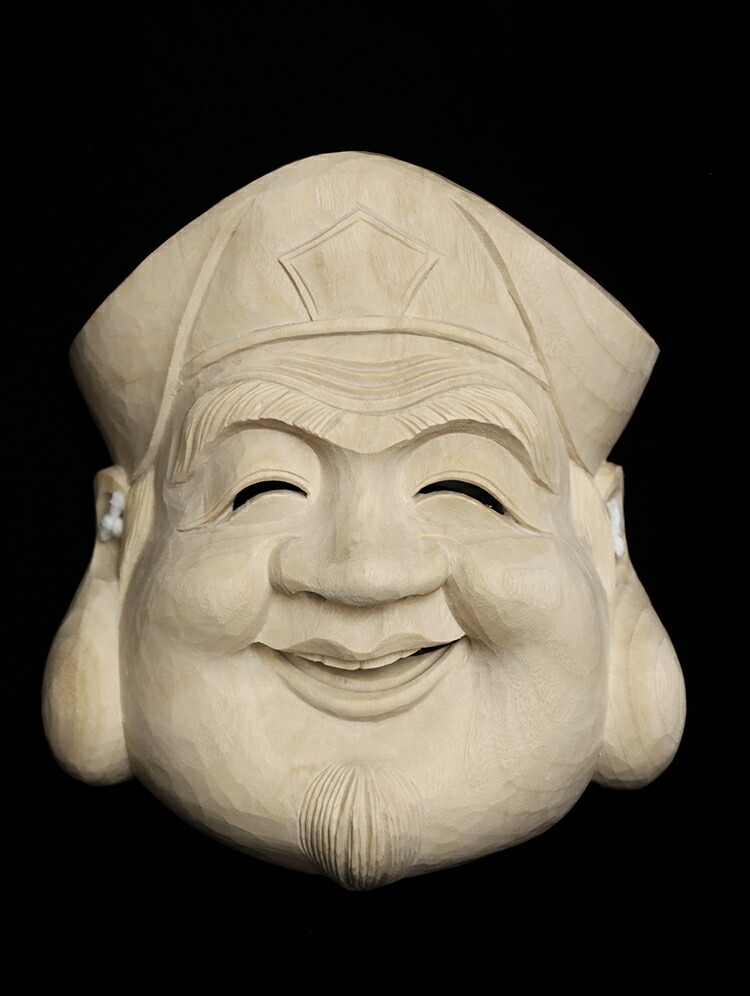 楽天市場】〜木彫り 大黒 お面〜一刀彫 / 素材：楠 : 津山銘木有馬店