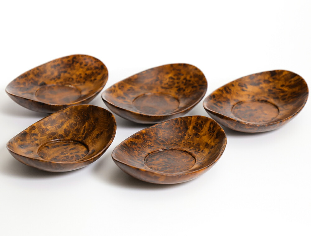 楽天市場】屋久杉 茶托 5点ｾｯﾄ 仕様：無垢 / 材料：屋久杉泡瘤（煎茶