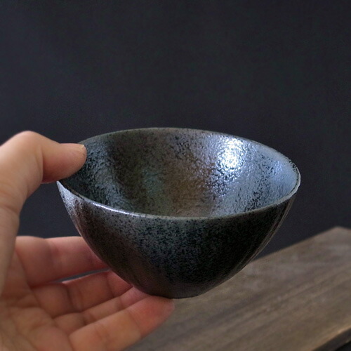 楽天市場】【幸四郎窯 黒結晶】ちいさいず グレインライスボール 小