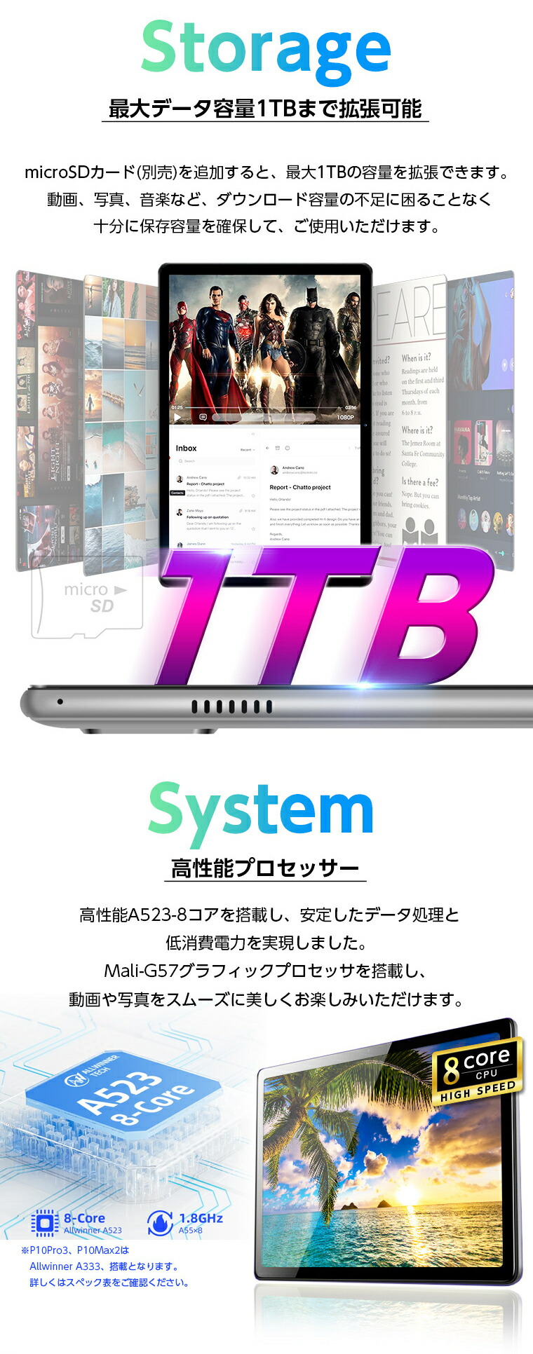 ✨美品✨最新版10インチタブレット✨ Speiow♡T1 欠品あり