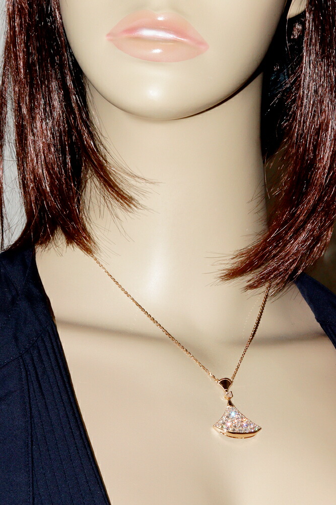 楽天市場】ブルガリ ペンダントネックレス K18PG ダイヤ2.14ct