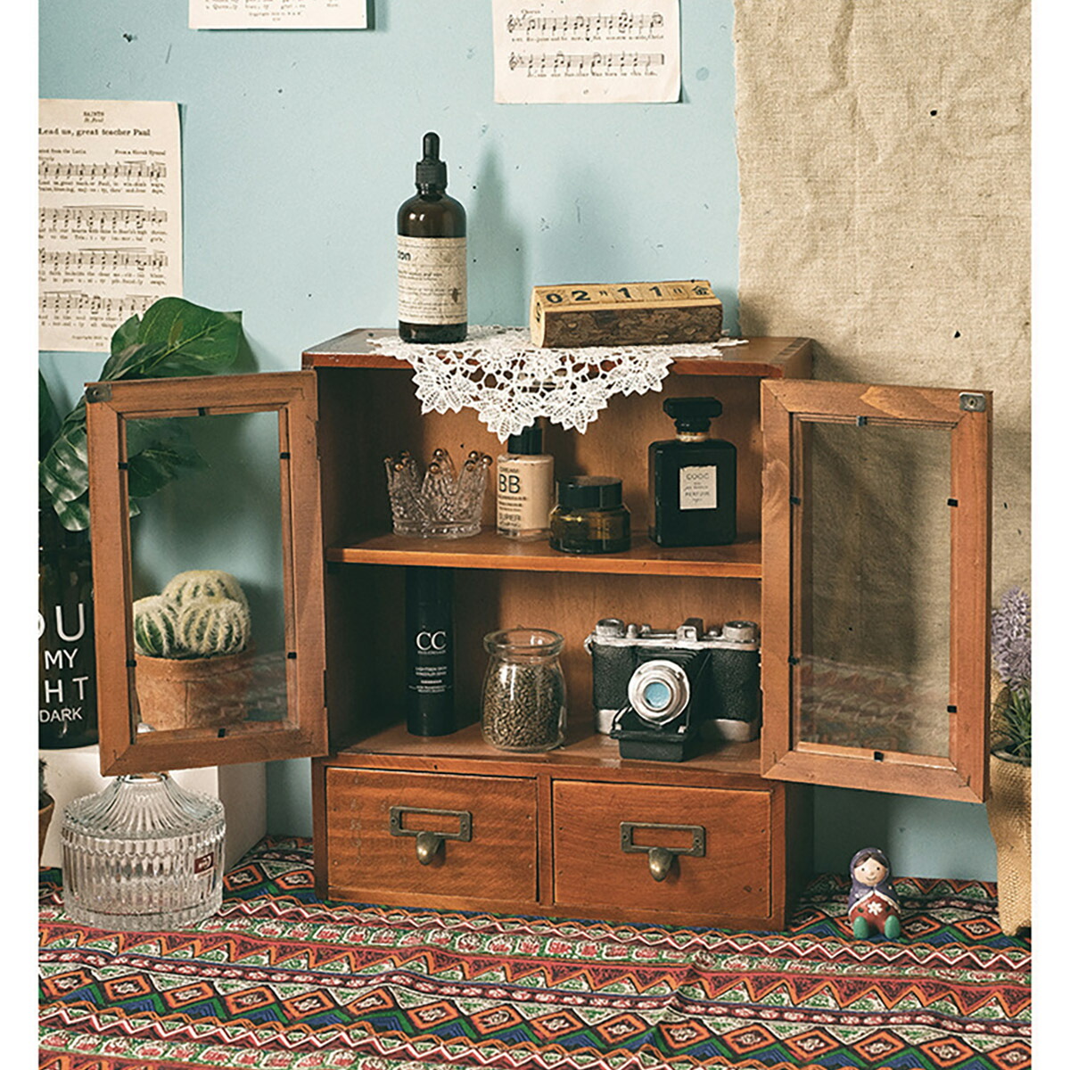 楽天市場】木製 卓上 小物入れ 引き出し ミニチェスト アンティーク