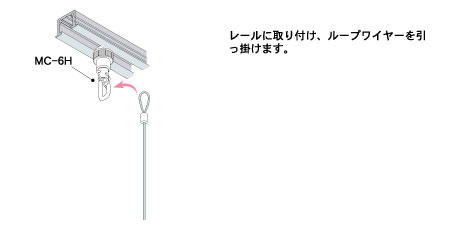 楽天市場】ピクチャーレールアタッチメント30kg用ピクチャーレール MC