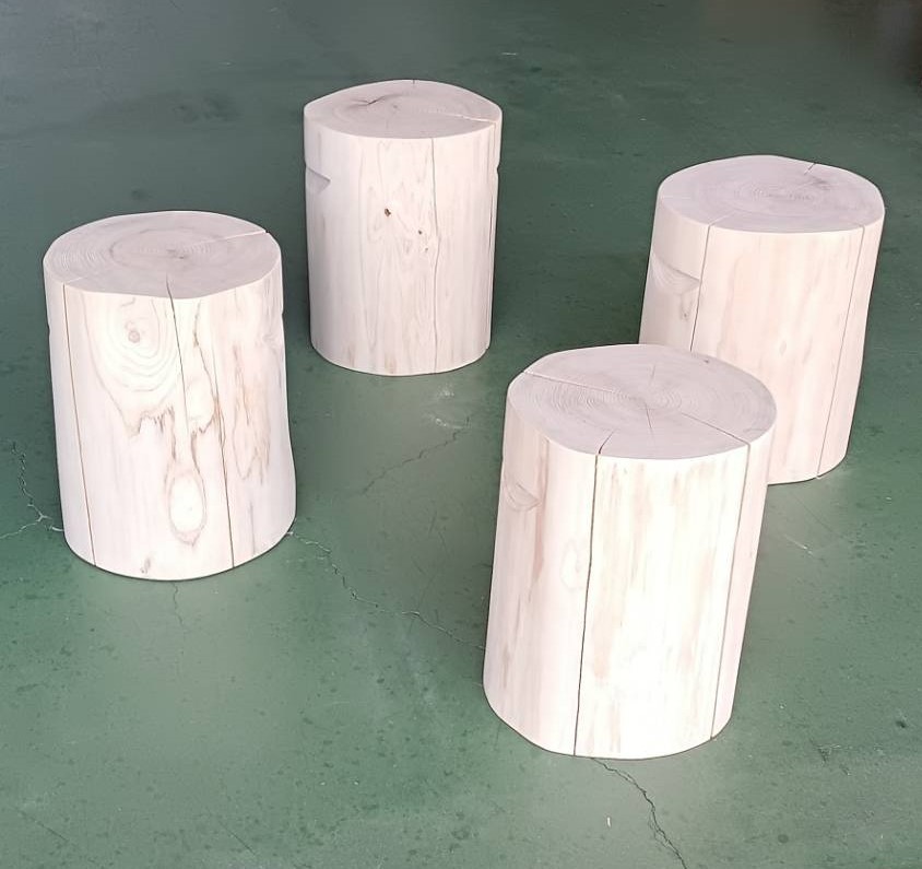 檜 丸太 椅子 スツール No.1256ひのき 丸太 椅子 スツール 希少 981