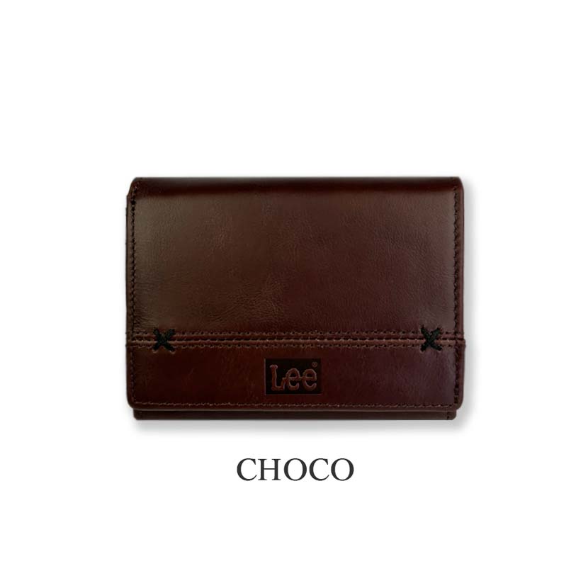 楽天市場】【全4色】 Lee リー クロスステッチデザイン 二つ折り 財布