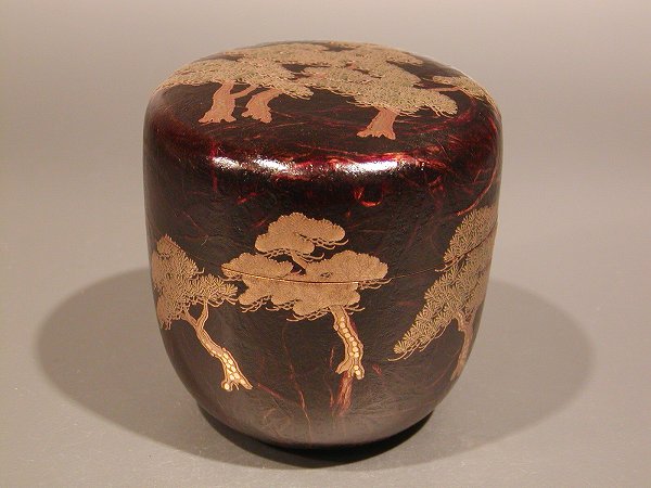 楽天市場】茶道具 大棗松 蒔絵内梨地一瓢斎 作 : 佐藤大観堂