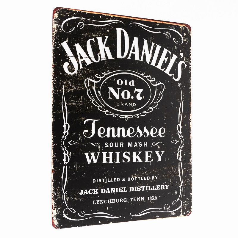 楽天市場】ブリキ看板 アメリカン 40 ジャックダニエル 黒 v