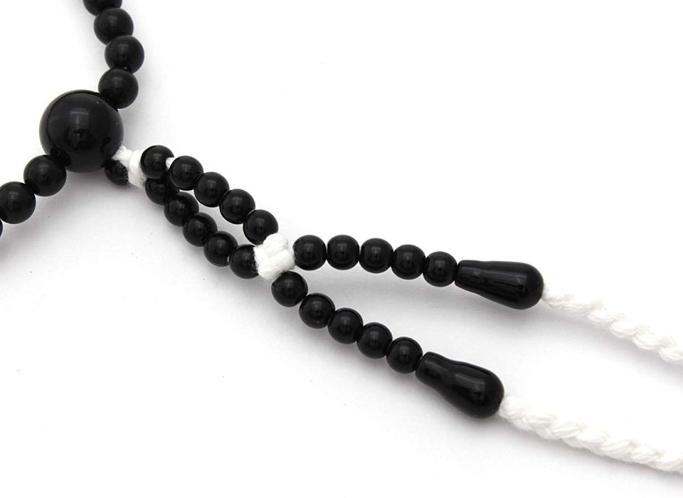 楽天市場】【創価学会 念珠 男性用 ブラック】 12寸 尺二 数珠 黒 L