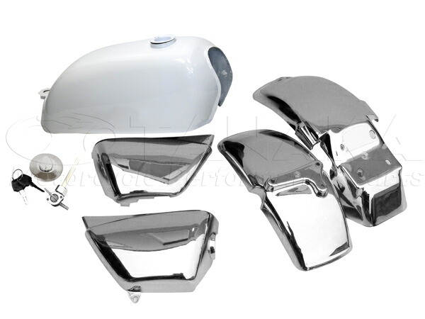 楽天市場】エイプ用 ホワイトタンク＆外装セット≪田中商会☆モンキー