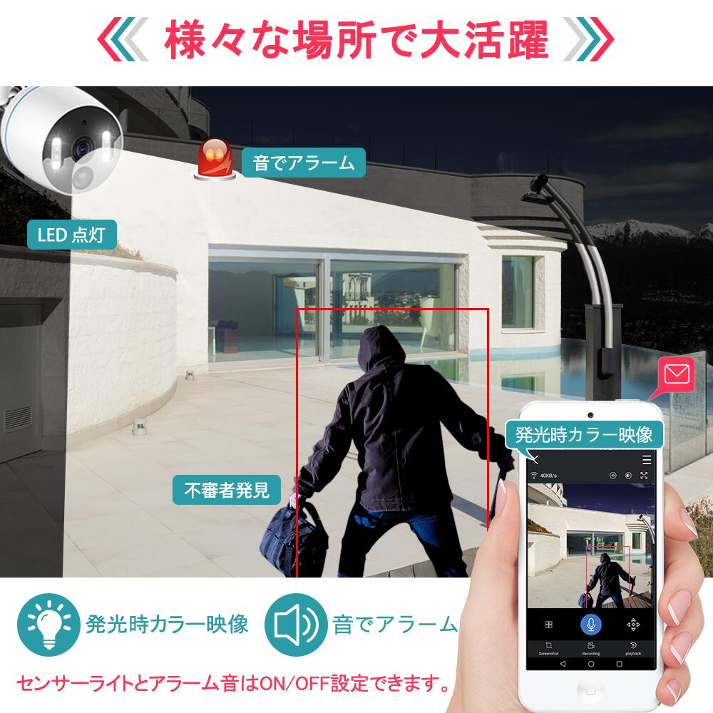 楽天市場】☆限定12％OFFクーポン！☆ 防犯カメラ セット 夜間カラー