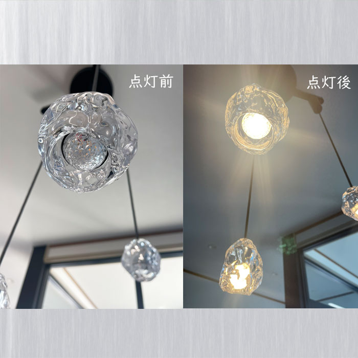 ODELICクリスタルカット ペンダントライト 2個セット オーデリック