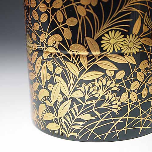 楽天市場】【お取り寄せ商品】 茶道具 薄茶器 棗 菊桐秋草蒔絵 面中次