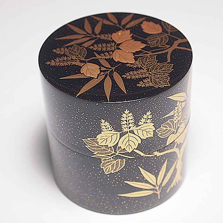 桂山作鴛鴦蒔絵中次