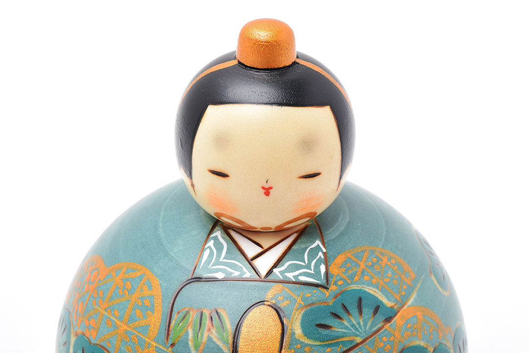 卯三郎こけし ひな祭り お雛さま こけし 春の花雛 日本製 新品 箱付き