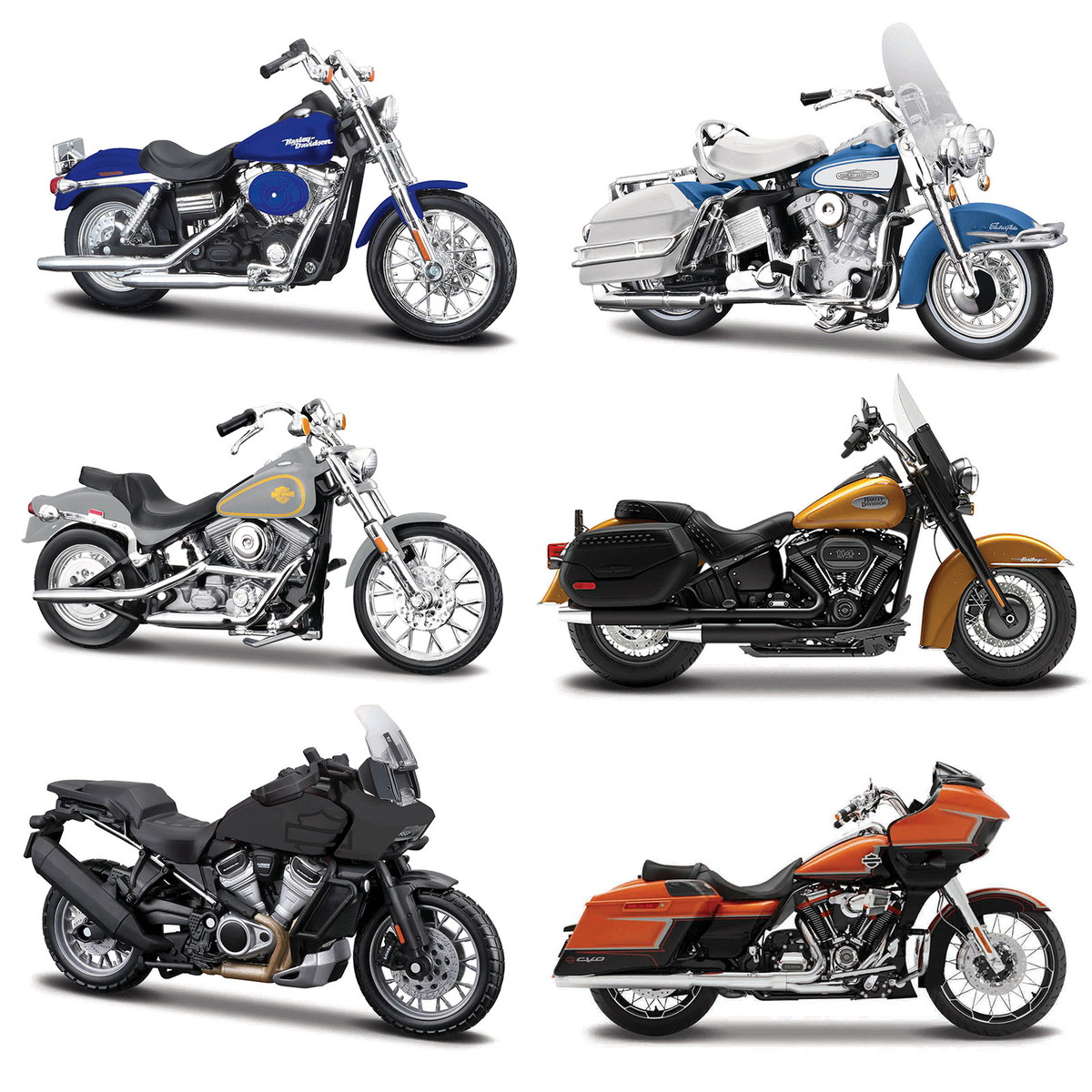 楽天市場】ハーレーダビッドソン 1/18 ミニチュア シリーズ44 6種