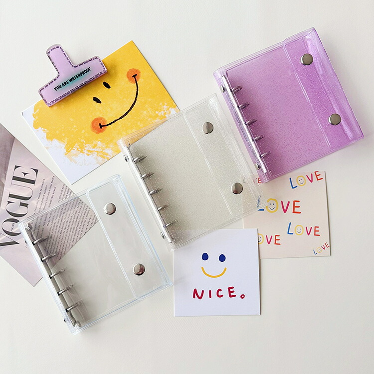 楽天市場】【2点目で55%クーポンOF】キラキラ輝く 透明シール帳 シール