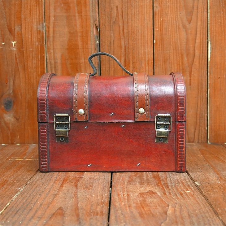 アンティーク 宝箱 箱 BOX スペイン製、アンティーク宝箱 「難あり」