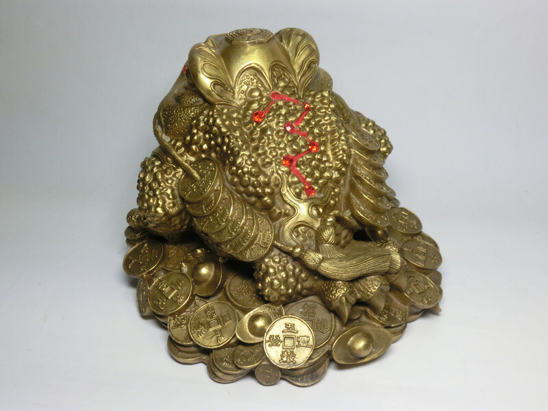 楽天市場】特大 金蟾（キンセン・ゼニガエル） 銅製 ＜風水グッズ