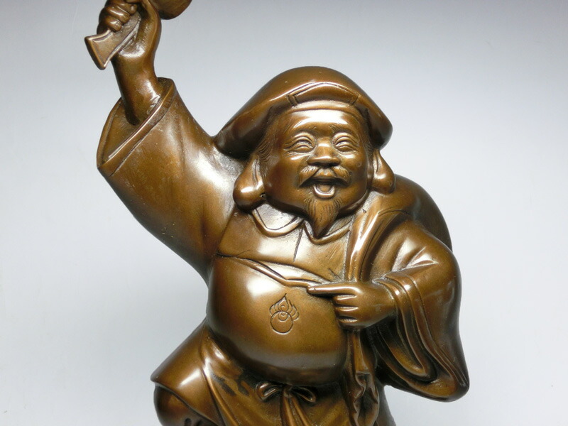 木製 笑顔の仏像 約30cm 木製 笑顔の仏像 高さ約30cm