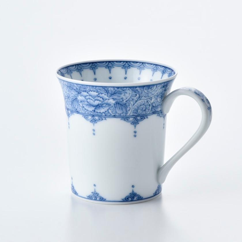 楽天市場】【マグカップ】間取牡丹唐草 | 三川内焼 | 平戸松山窯