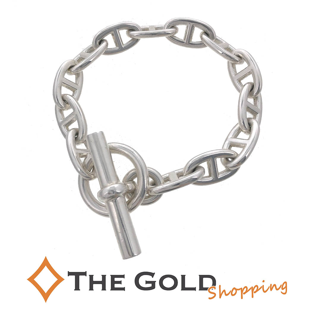 楽天市場】エルメス□シェーヌダンクル GM 13コマ Ag925 SV シルバー