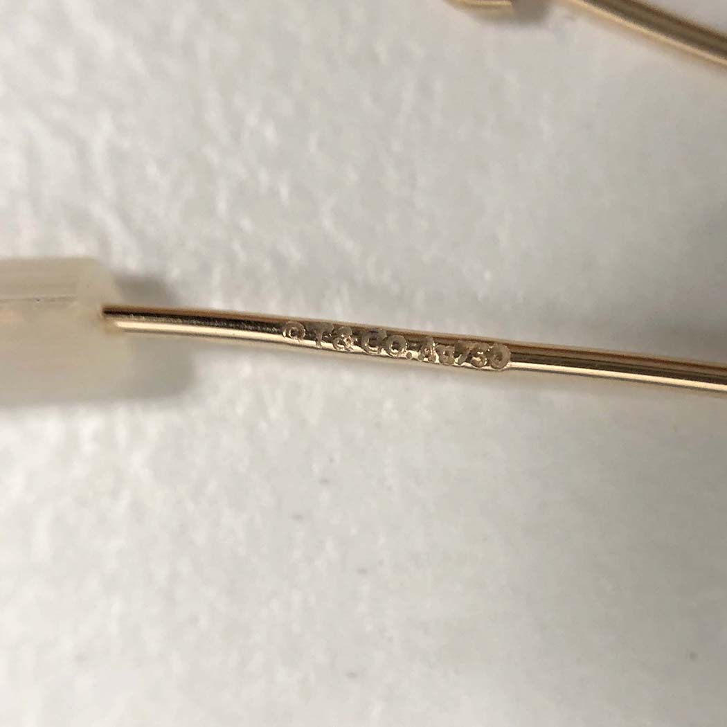 楽天市場】Tiffany&Co.□ メッシュスカーフピアス Au750 PG ピンク