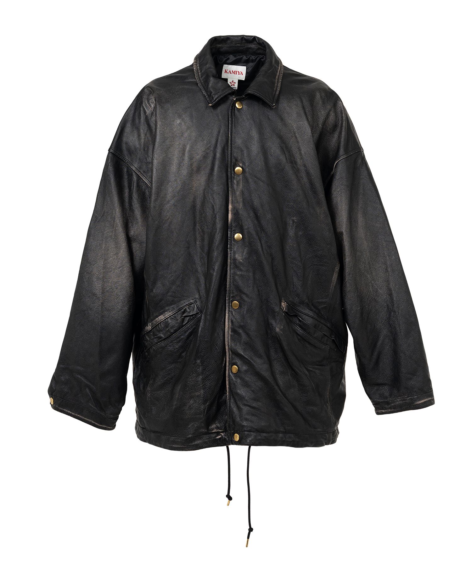 楽天市場】【正規取扱店】KAMIYA Distressed Leather Coach Jacket