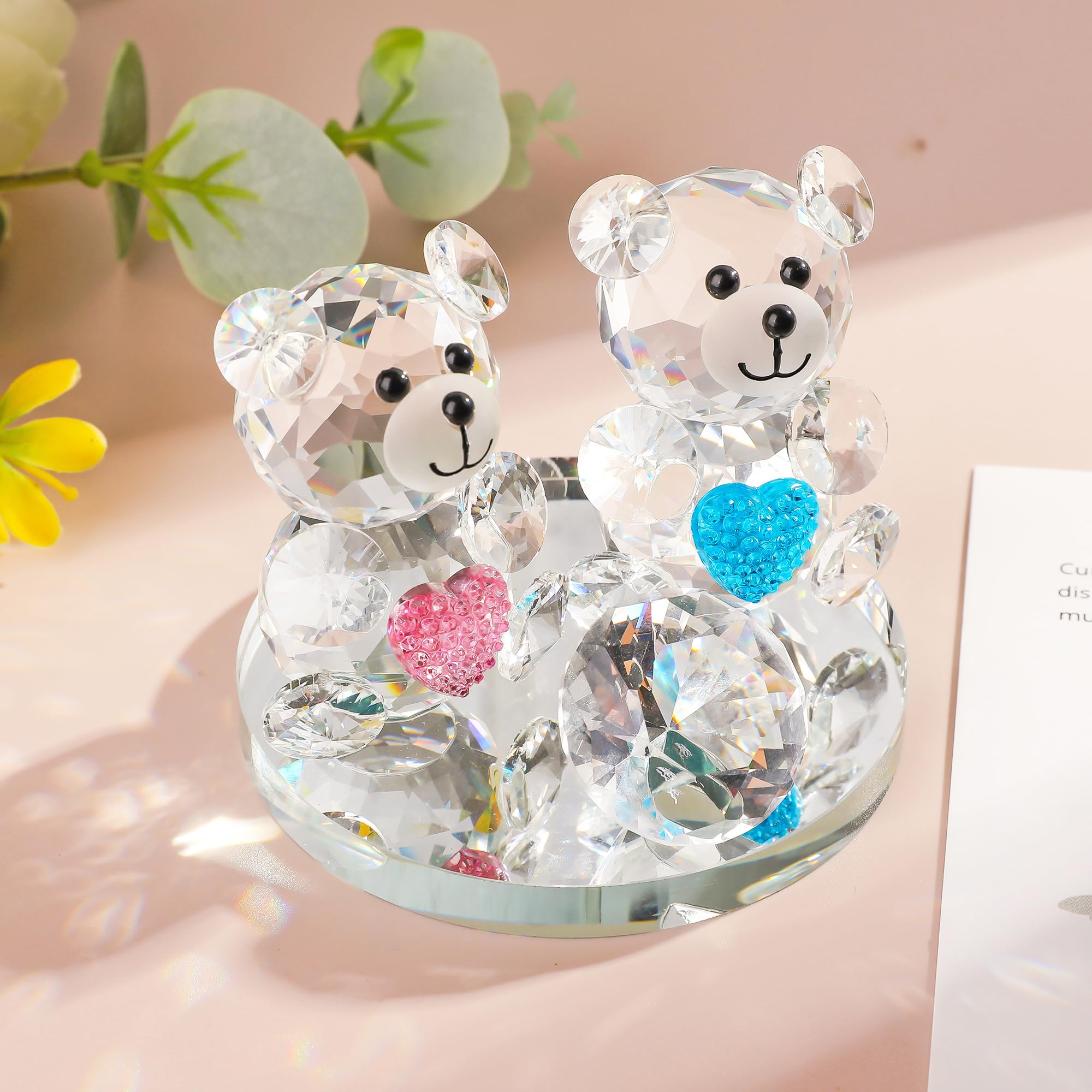 箱付き MEISSEN マイセン クリスタル 置物 クマ ベアー no.103 箱付き