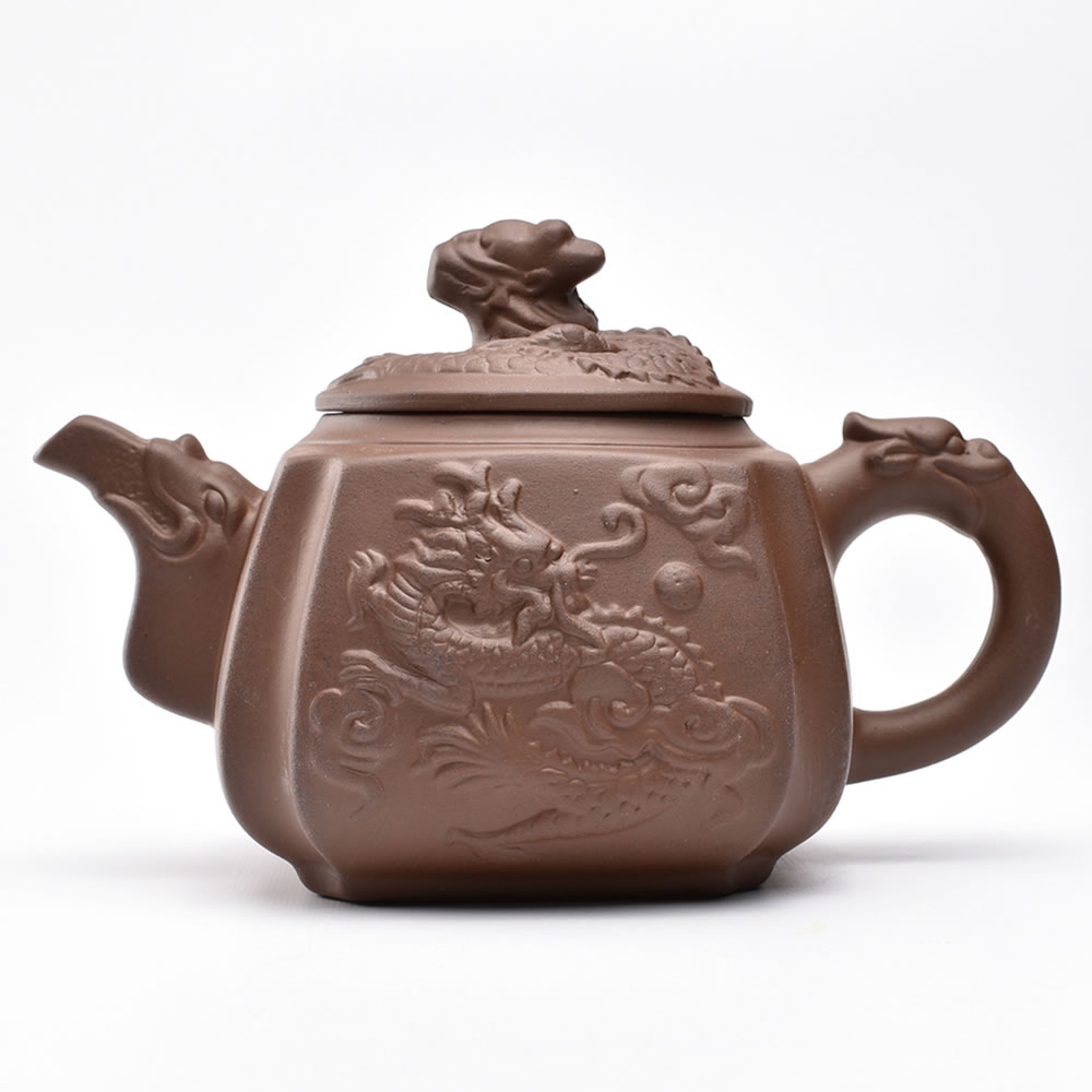 ☆中国茶器 茶壺 紫砂壺 中国茶器 宜興 紫砂壷 四方兵書壺茶壺 煎茶 茶
